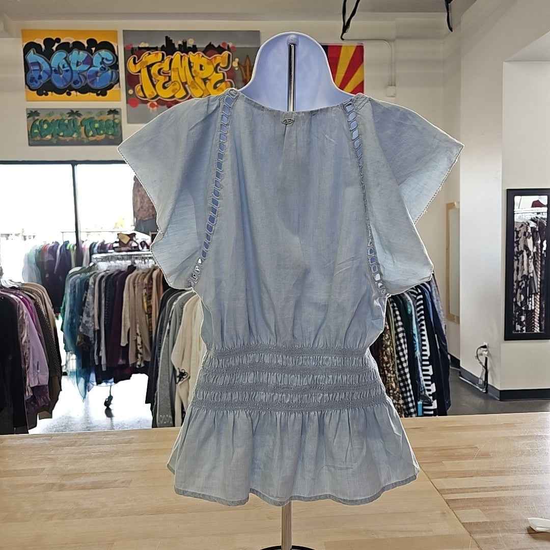 Sam Edelman Size S Blue New Blouse SS by Sweet Repeats