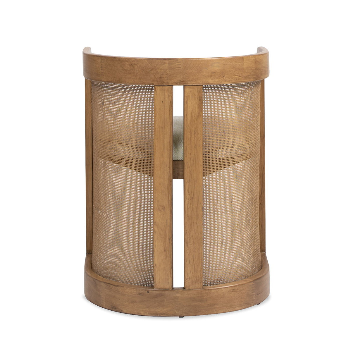 Lilith - Curved Upholstered Dining Chair, Stain Resistant High - White Pepper by Unique Piece Furniture