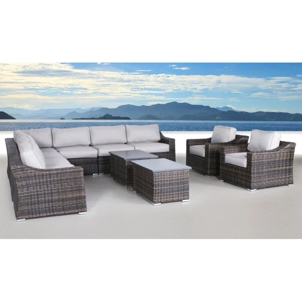 Stylish Sofa Seating Group With Cushions Perfect For Outdoor Gatherings by Unique Piece Furniture