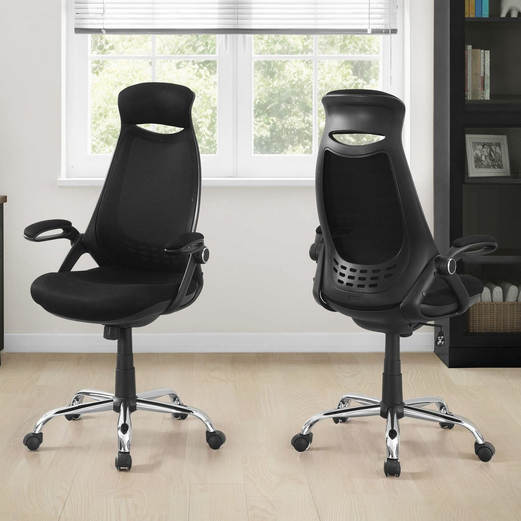 Office Chair, Adjustable Height, Swivel, Ergonomic, Armrests, Contemporary & Modern by Unique Piece Furniture