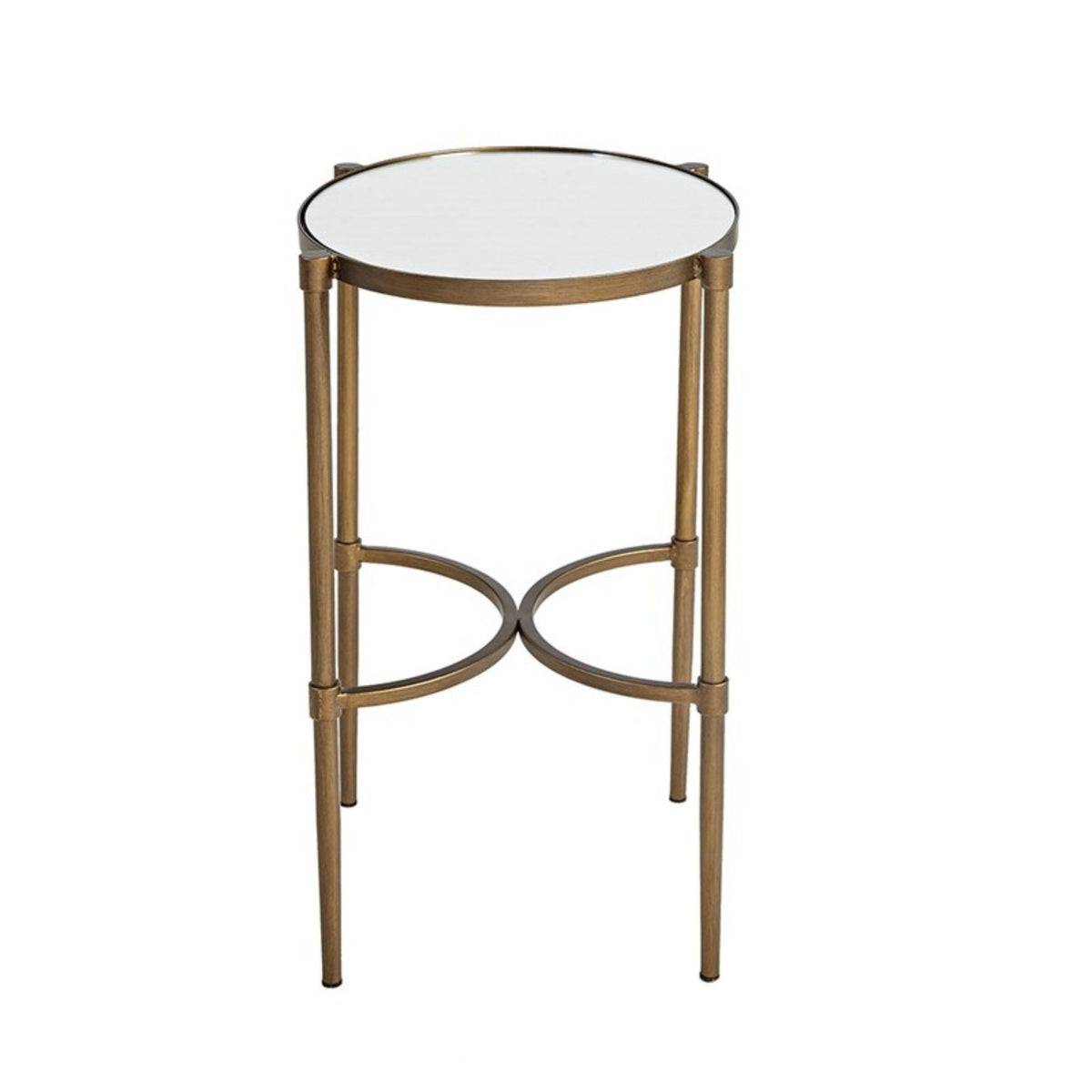 Bedford - Oval Mirror Accent Table - Antique Bronze by Unique Piece Furniture