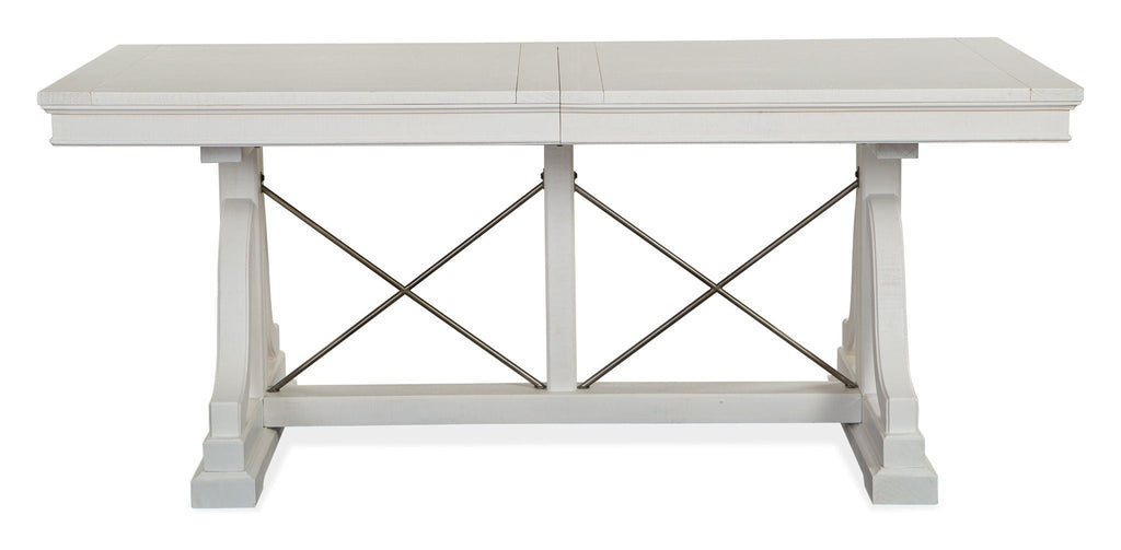 Heron Cove - Trestle Dining Table - Chalk White by Unique Piece Furniture