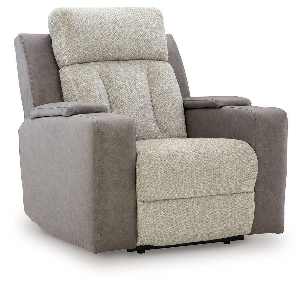 WhipLash - Power Recliner With Adj Headrest - Sisal by Unique Piece Furniture