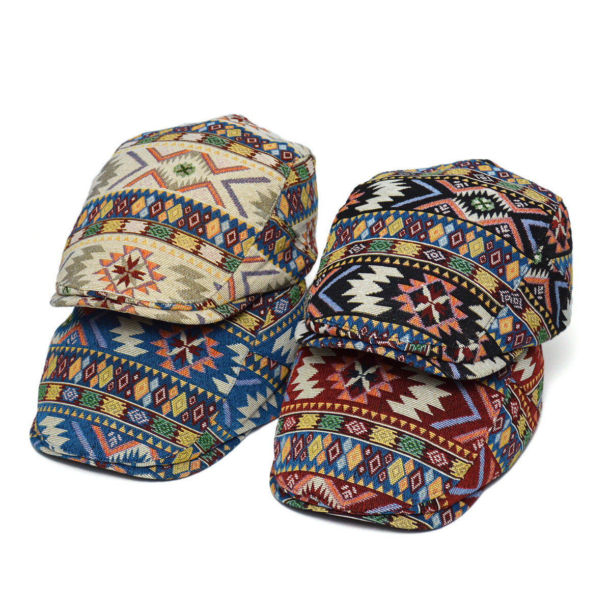 Women’s Retro Beret Hat – Chic British Style Ethnic Beret by FitiqueFit