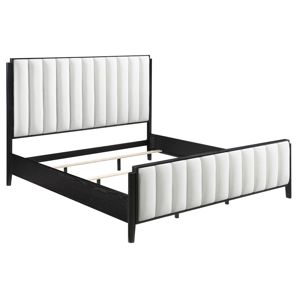 Brookmead 60-inch Upholstered Eastern King Bed Black by Unique Piece Furniture