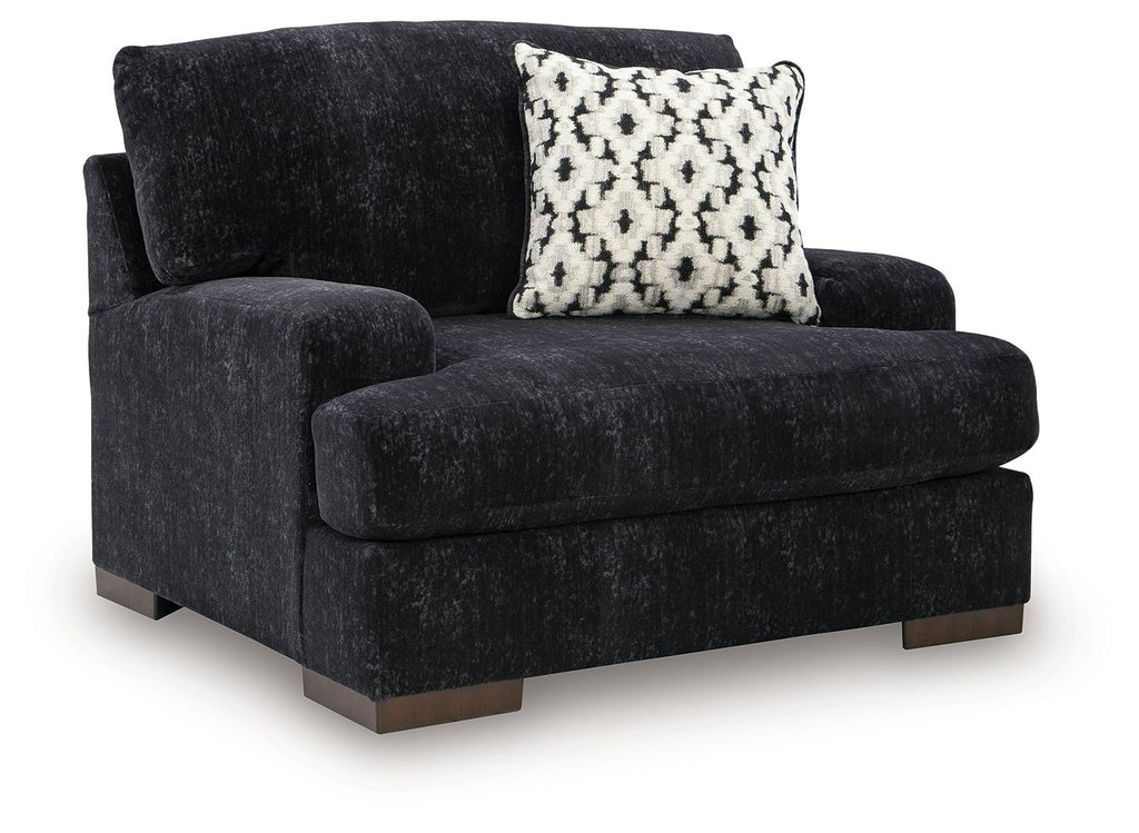 Whitmore Manor - Chair And A Half - Black Pearl by Unique Piece Furniture