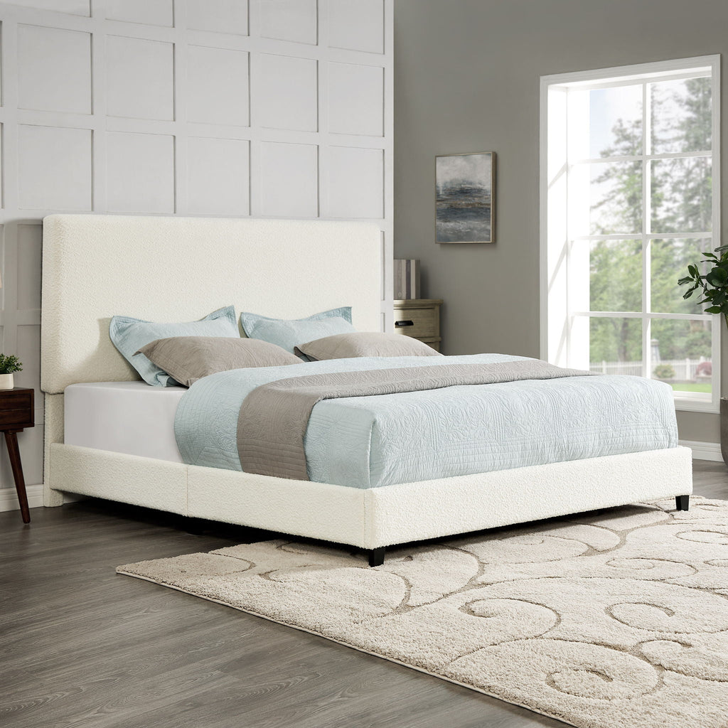 Platform Bed & Upholstered Headboard by Unique Piece Furniture