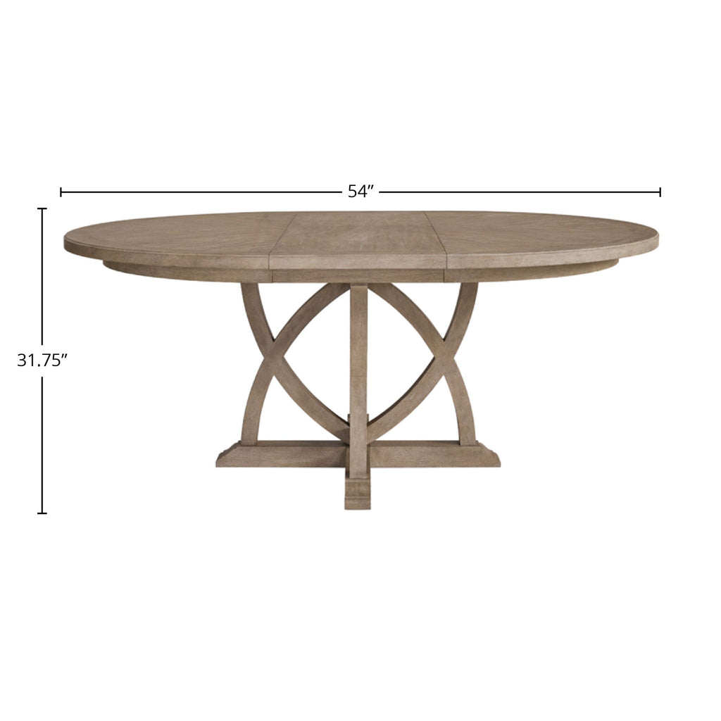Round Dining Extendable Dining Table - Sand by Unique Piece Furniture