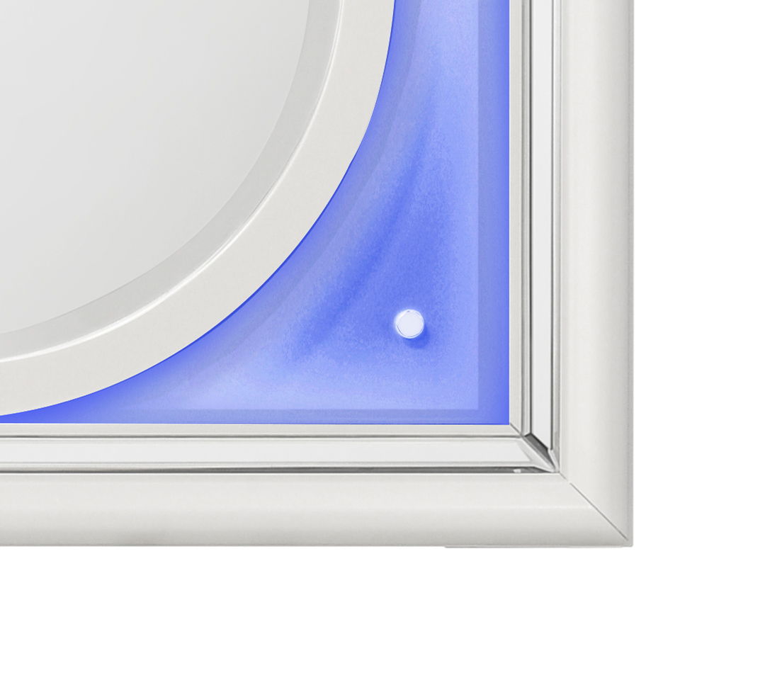Tarian - Mirror With LED - White by Unique Piece Furniture