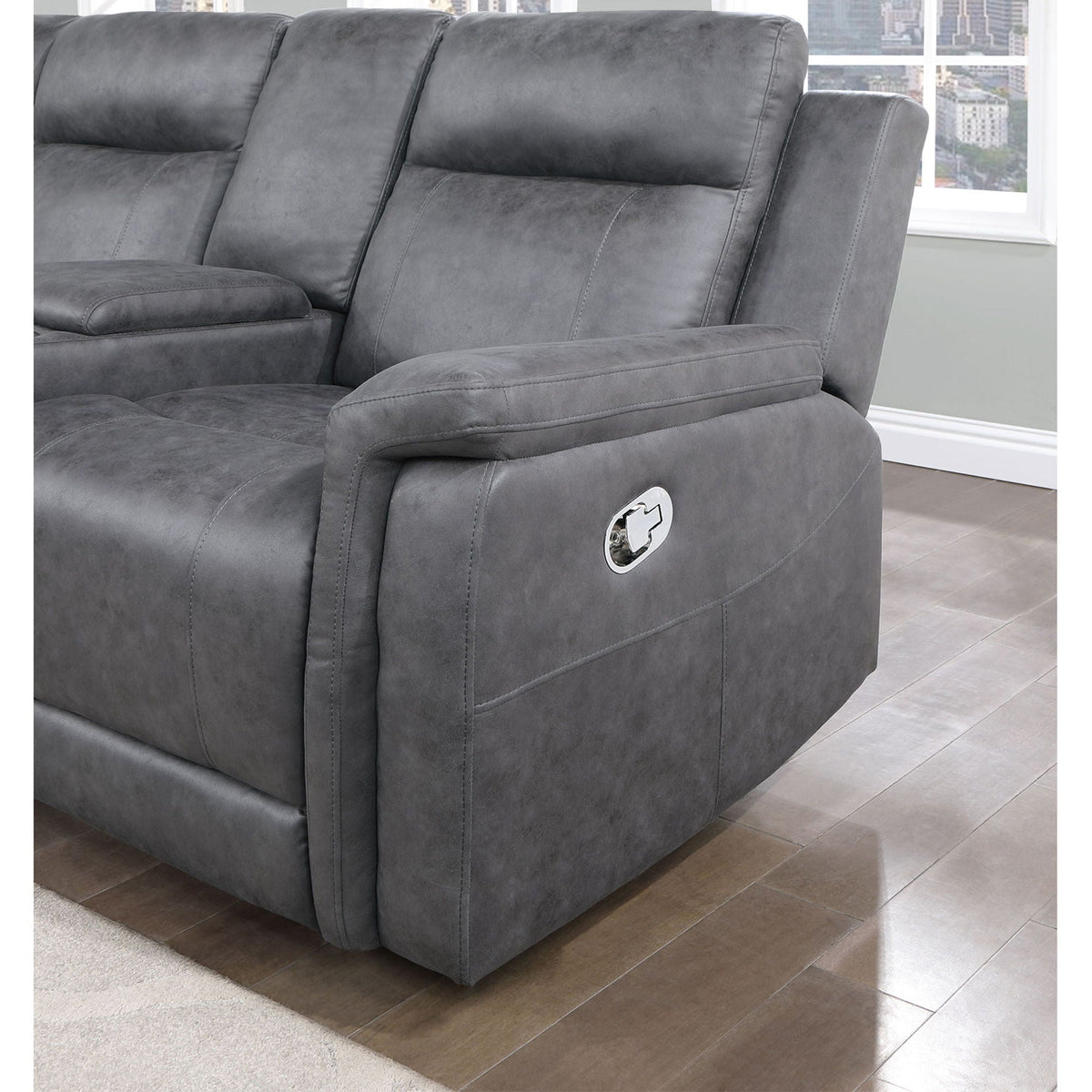 Eco - Sectional - Greige by Unique Piece Furniture