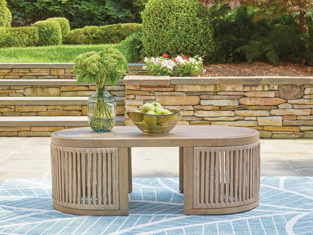 Serena Shores - Rectangular Cocktail Table - Beige by Unique Piece Furniture