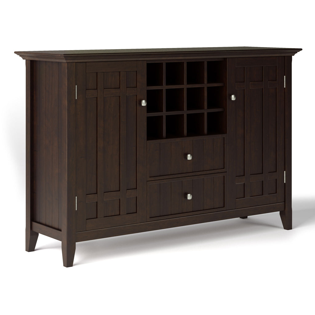 Bedford - Sideboard Buffet And Wine Rack - Dark Chestnut Brown by Unique Piece Furniture