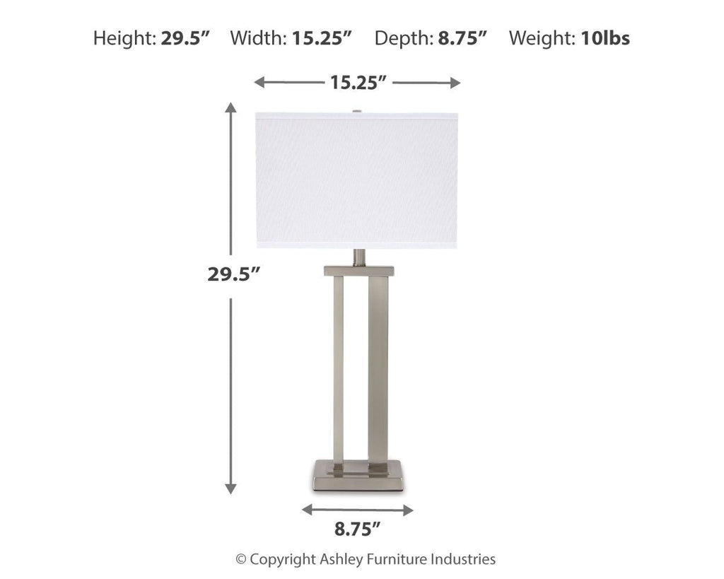 Aniela - Metal Table Lamp Set by Unique Piece Furniture