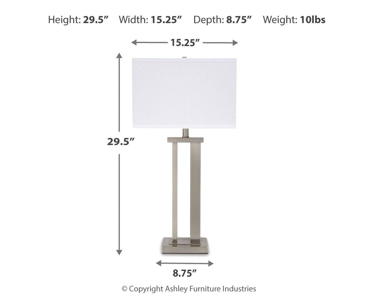 Aniela - Metal Table Lamp Set by Unique Piece Furniture