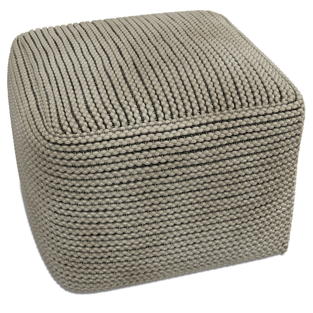 Eastmont - Outdoor / Indoor Pouf - Cream by Unique Piece Furniture