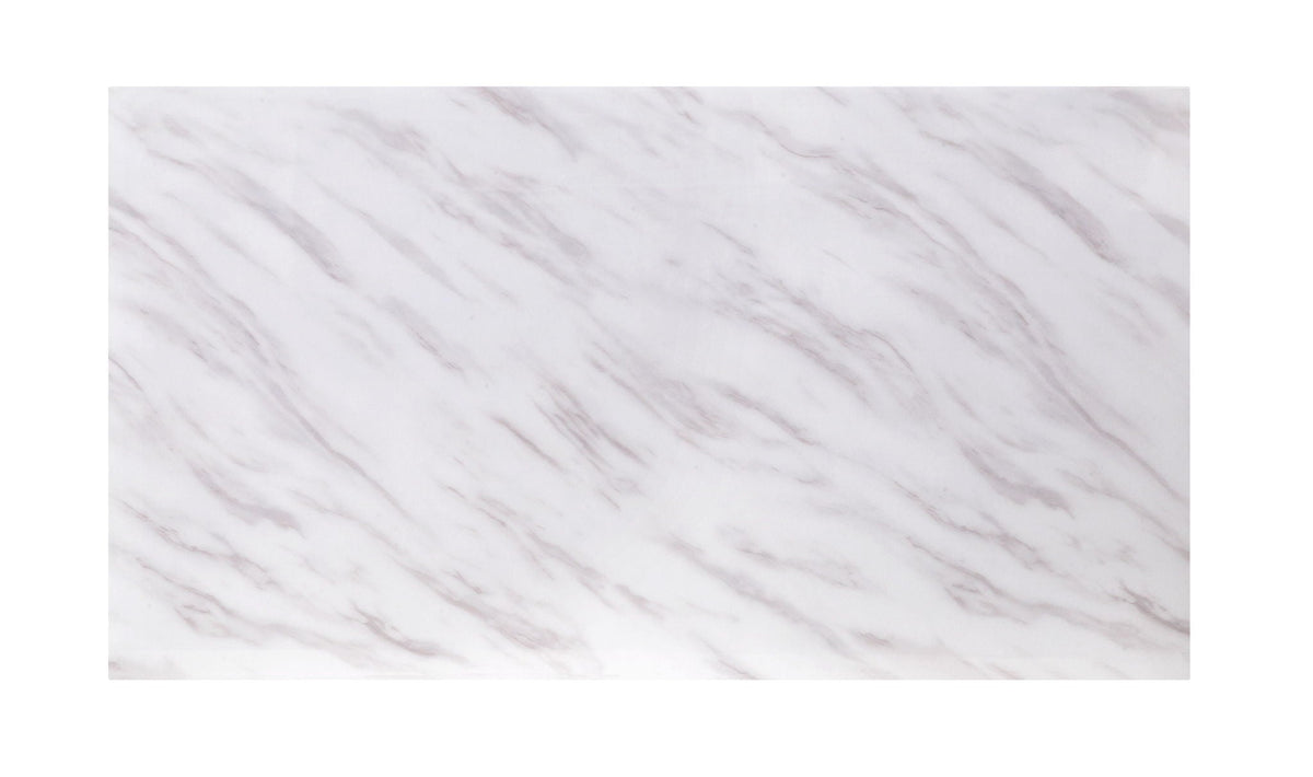 Zander - Printed Faux Marble Top & Mirrored Table - Marble by Unique Piece Furniture