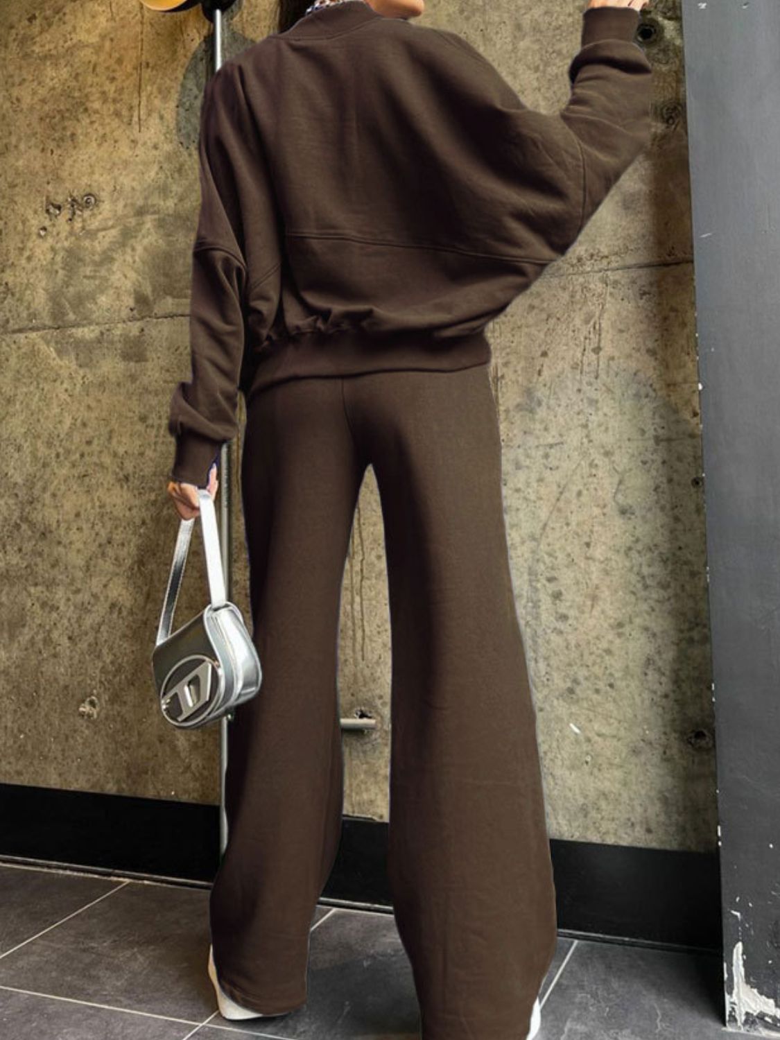 Baseball Collar Zip Up Top and Drawstring Paants Set by Wild and Free Boutique