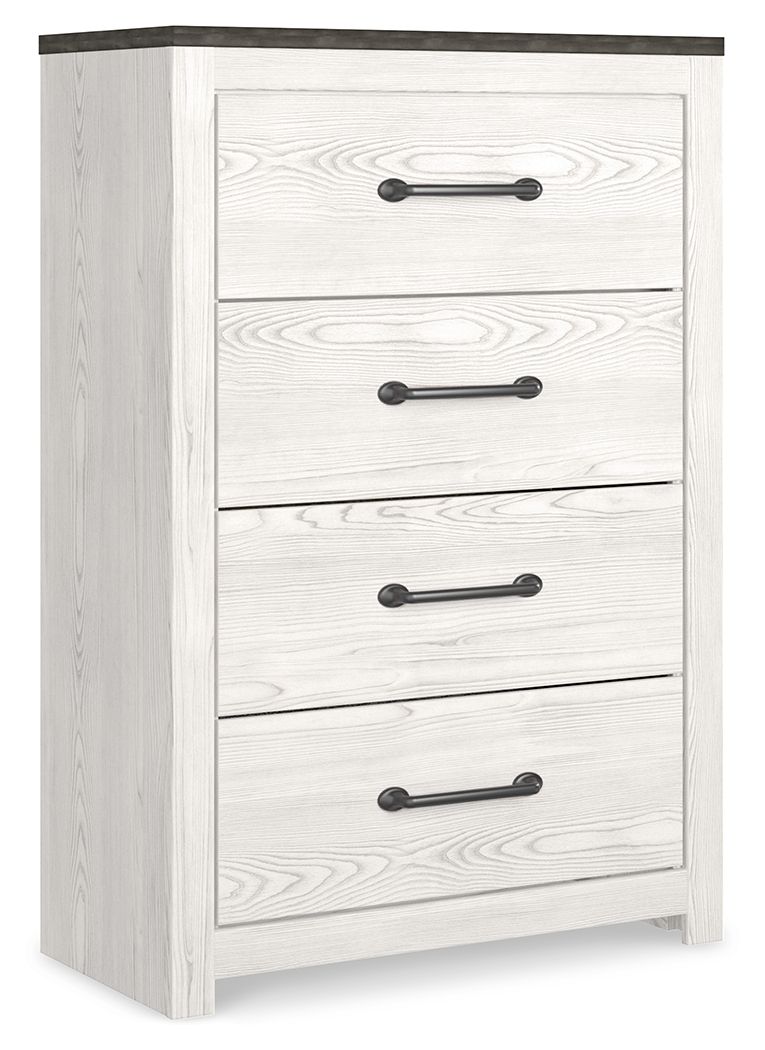 Gerridan - Four Drawer Chest - White / Gray by Unique Piece Furniture