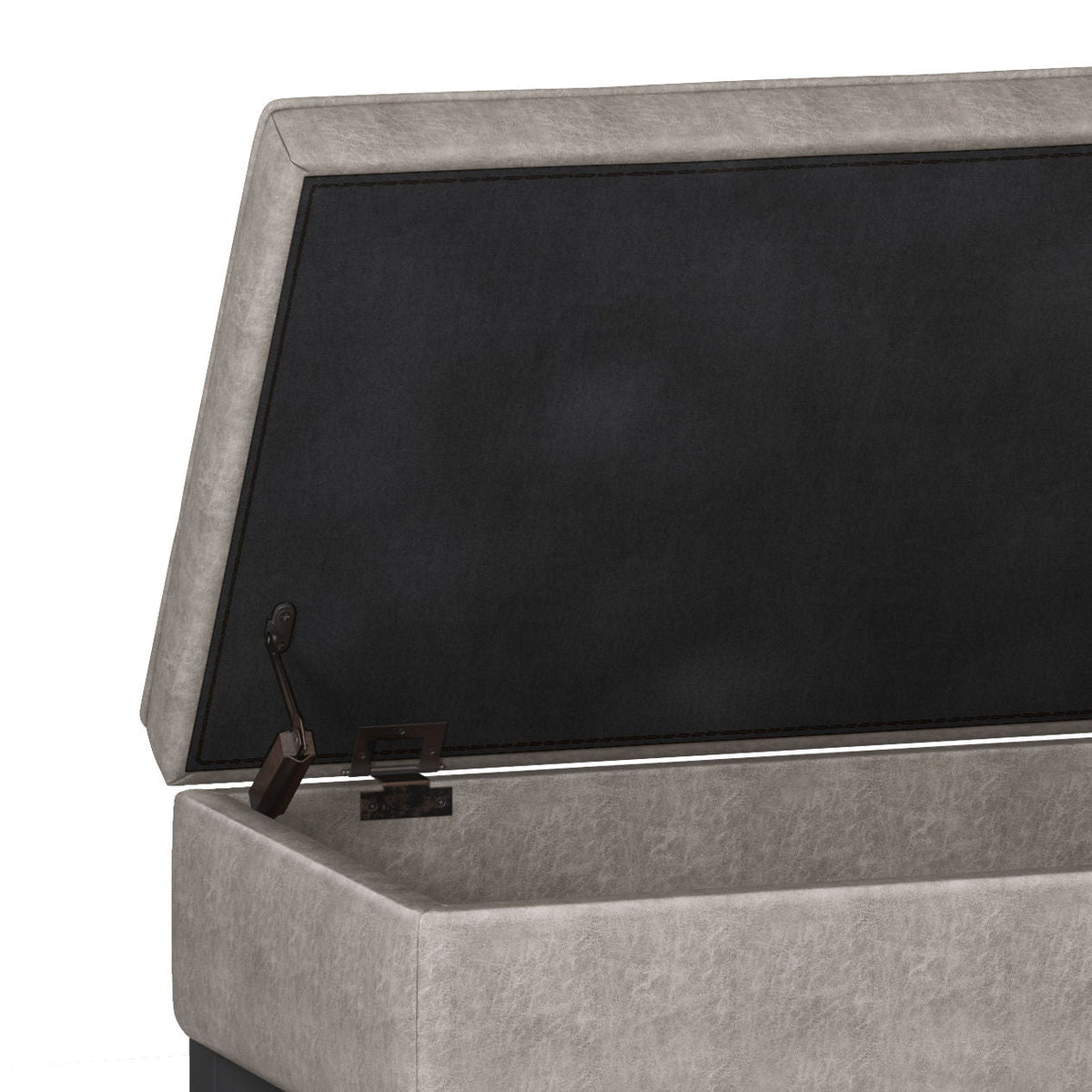 Cosmopolitan - Storage Ottoman Bench With Open Bottom by Unique Piece Furniture