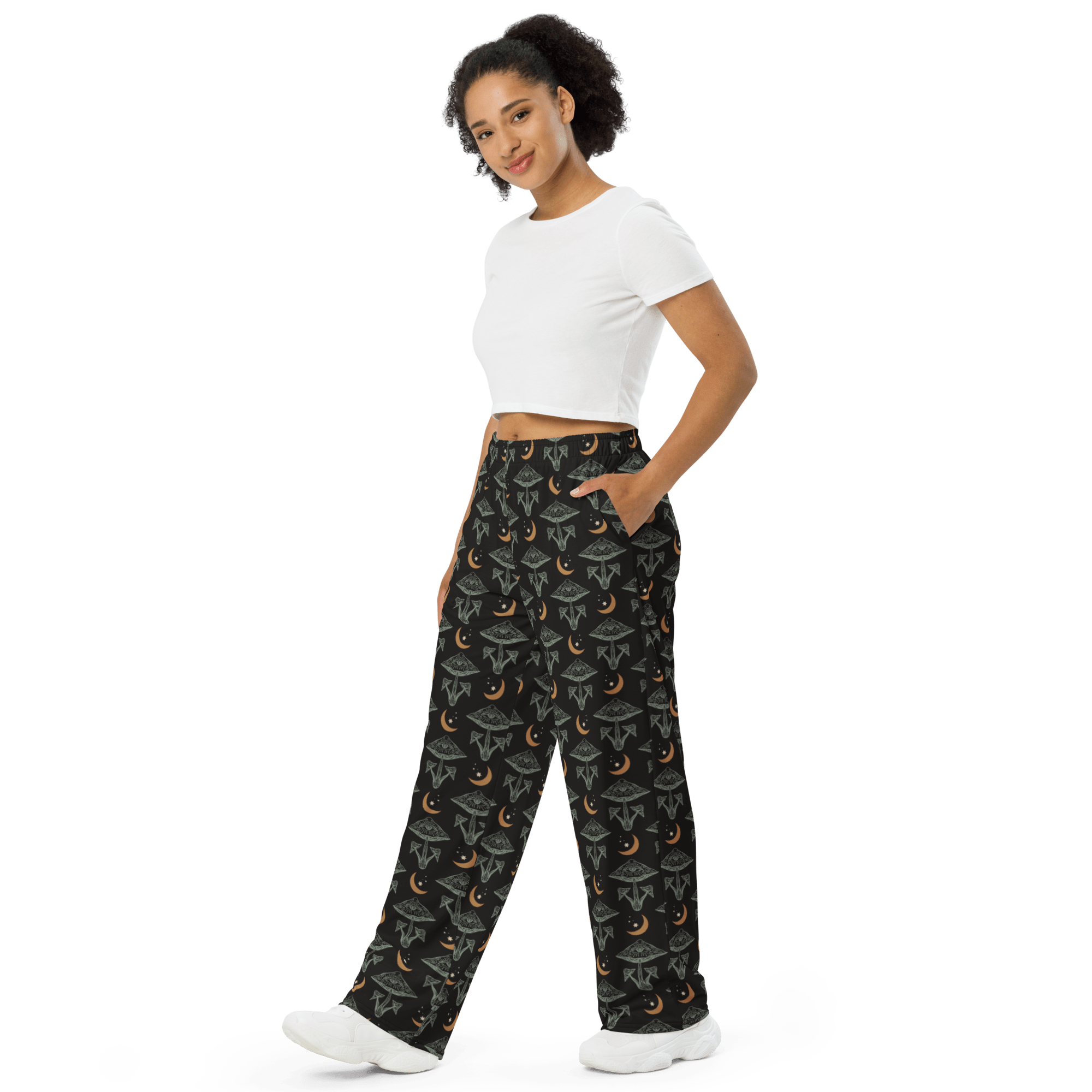 Celestial Shrooms Unisex Lounge Pants by Goth Cloth Co.