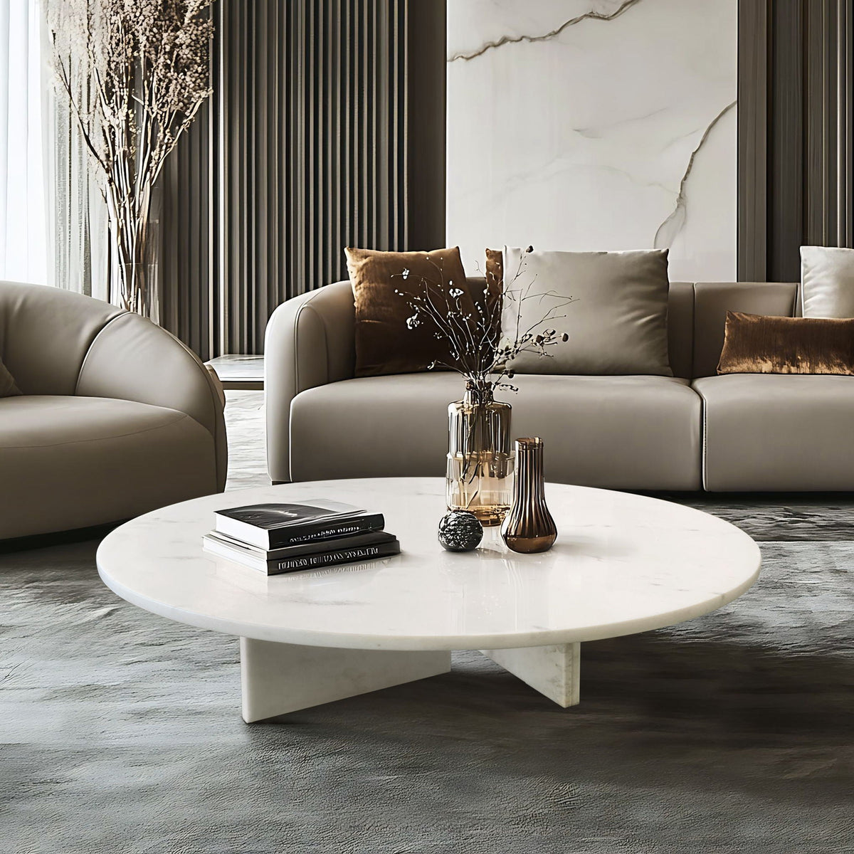 Luxury Coffee Table With Unique Veining, Unique Stone Design by Unique Piece Furniture