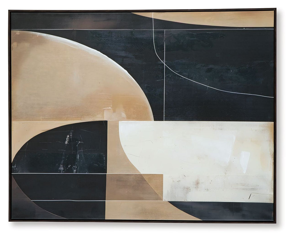 Ewanford - Wall Art - Black / Brown / Tan by Unique Piece Furniture