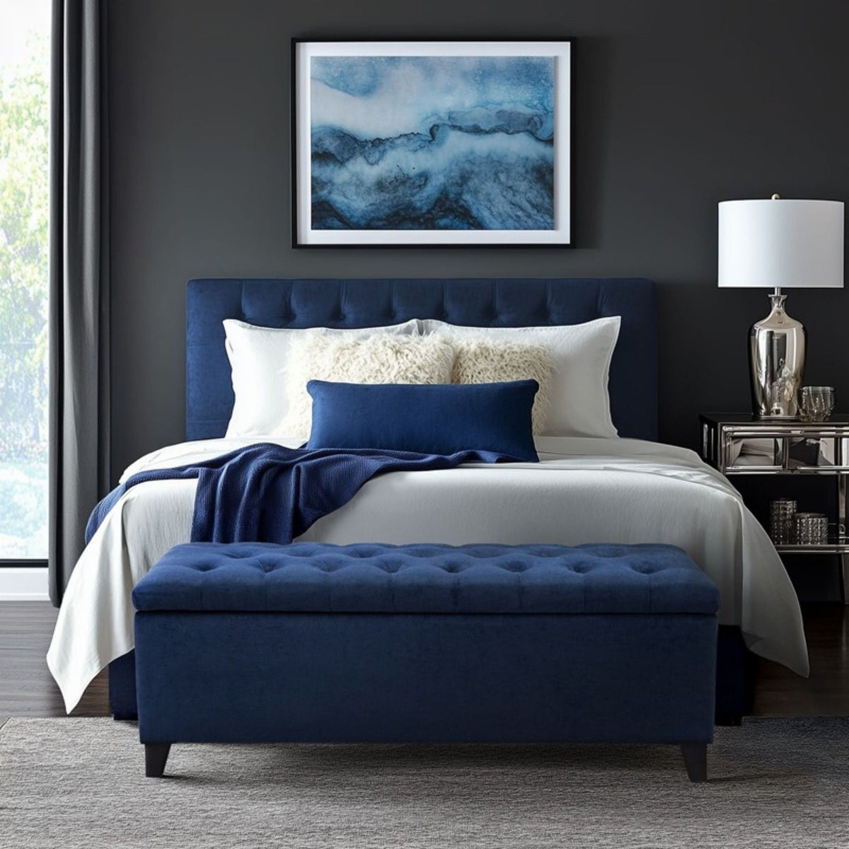 Shandra - Tufted Top Soft Close Storage Bench by Unique Piece Furniture
