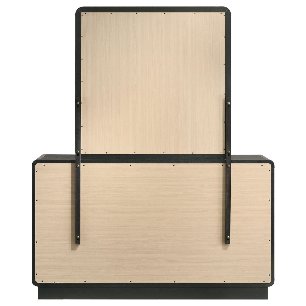Cavelle 6-drawer Dresser and Mirror Black by Unique Piece Furniture