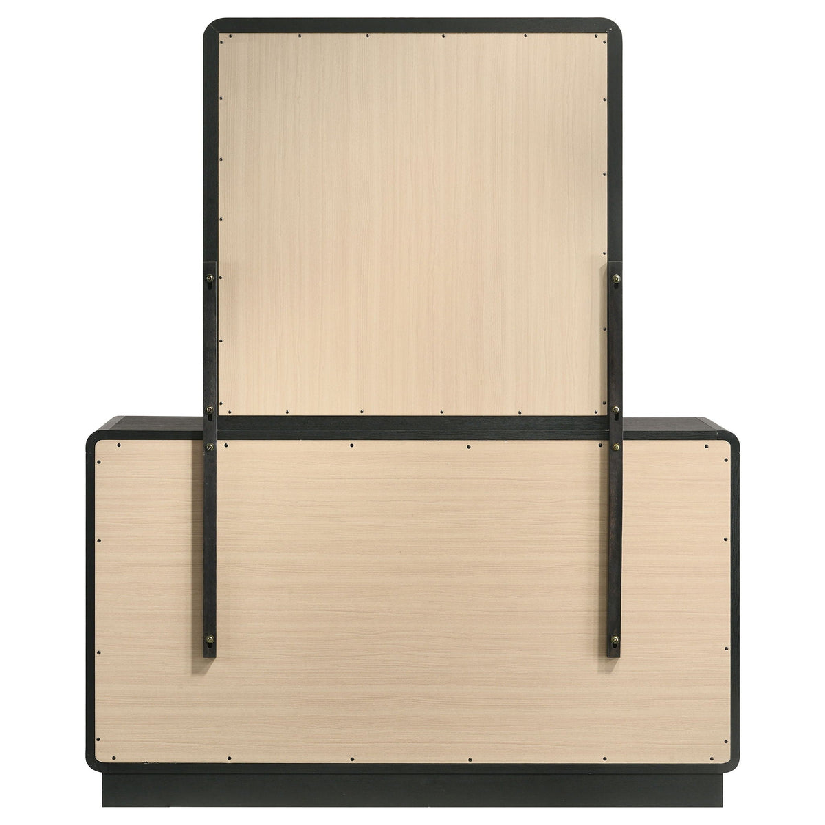 Cavelle 6-drawer Dresser and Mirror Black by Unique Piece Furniture