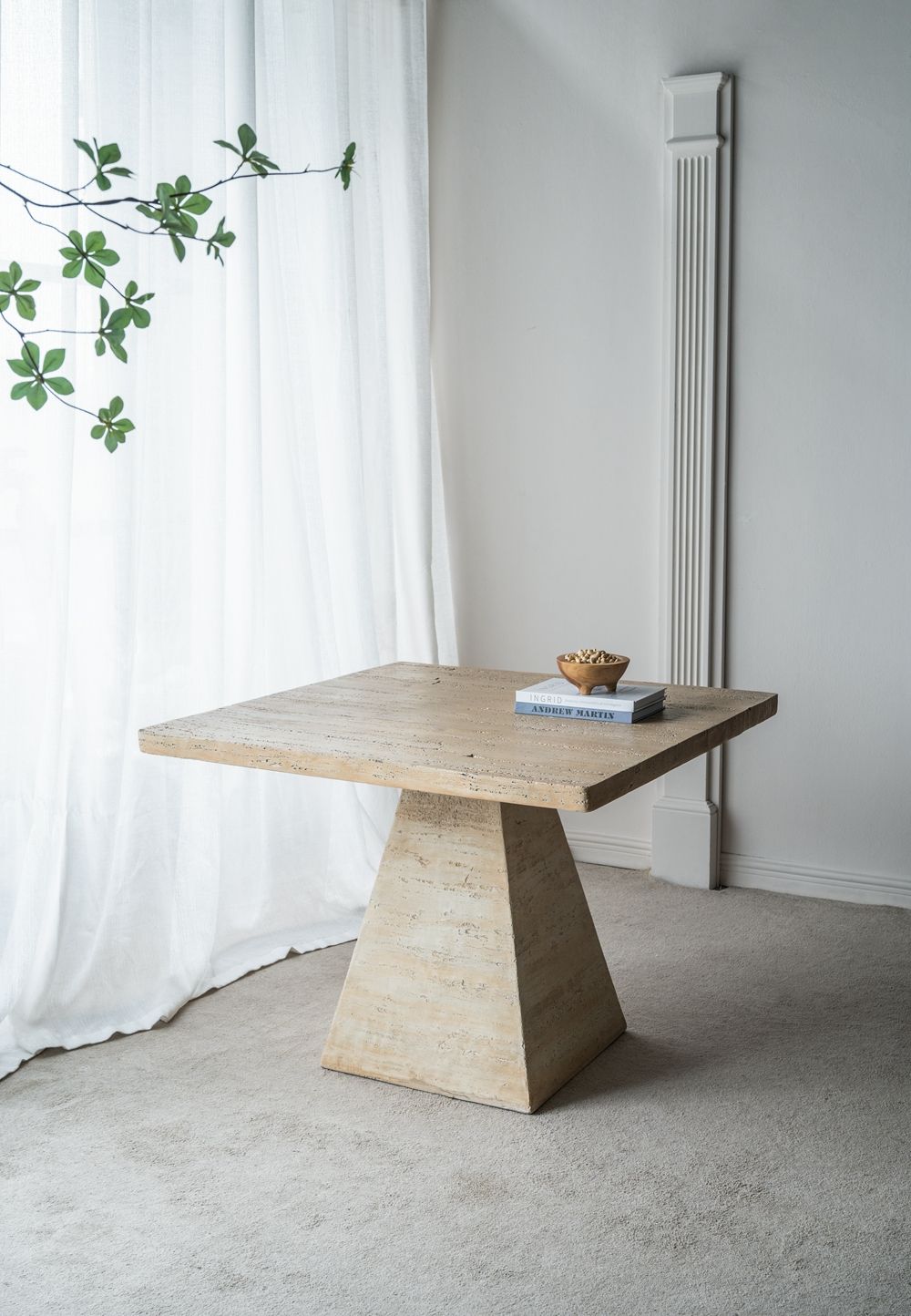 Square Dining Table With Pedestal Base by Unique Piece Furniture