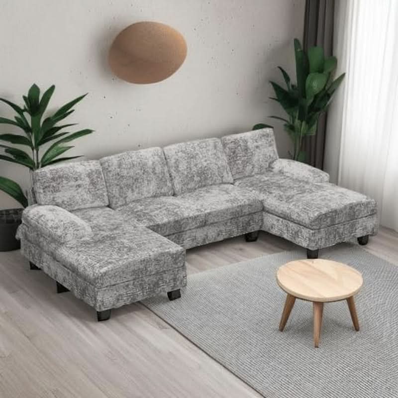 2 Piece Fabric Sectional Sofa With Reversible Chaise by ShipItFurniture