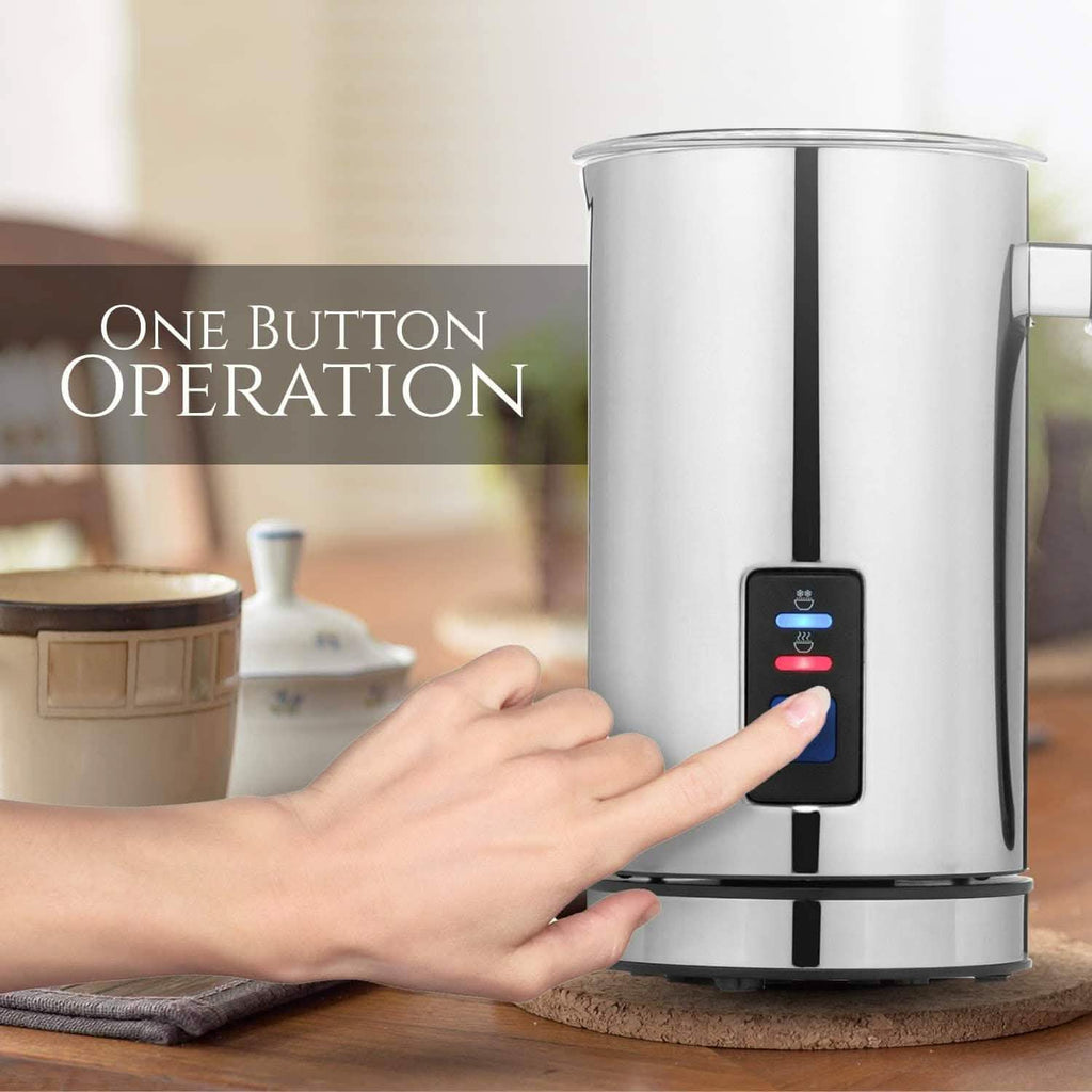 Chef's Star Milk Frother - Automatic Foam Maker & Creamer For Hot Or Cold Milk Steamer by DailySale