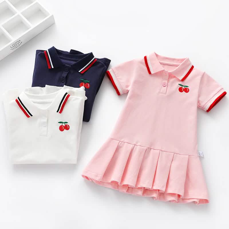 Children Dress Spring Summer Turn-Down Collar by DailySale