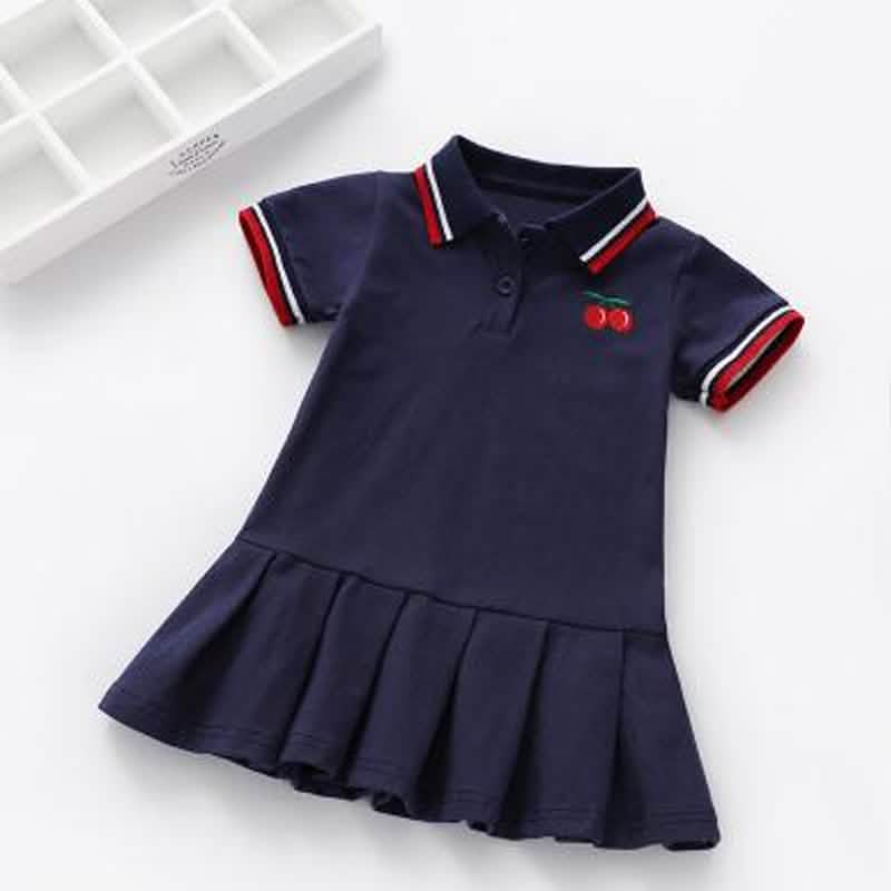 Children Dress Spring Summer Turn-Down Collar by DailySale