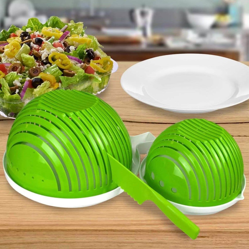 Chop Champ Set of Two Salad Cutter with Knife by DailySale