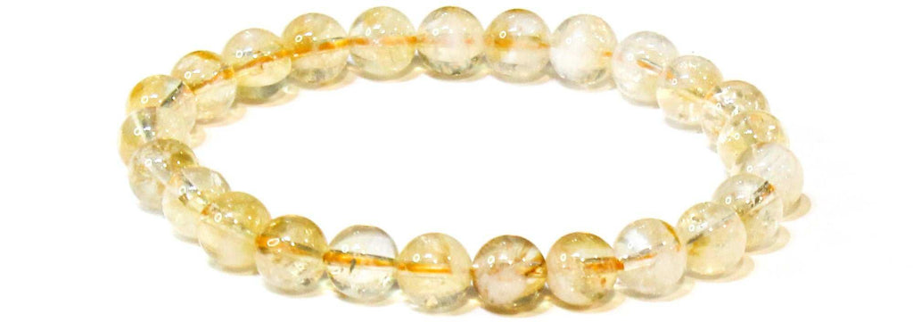 Citrine Round Bead Bracelet - Stone of Abundance by Sacred Crystals