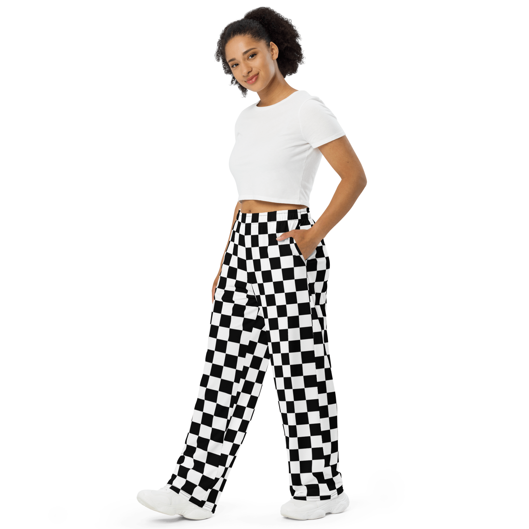 Classic Checkerboard Unisex Lounge Pants by Goth Cloth Co.