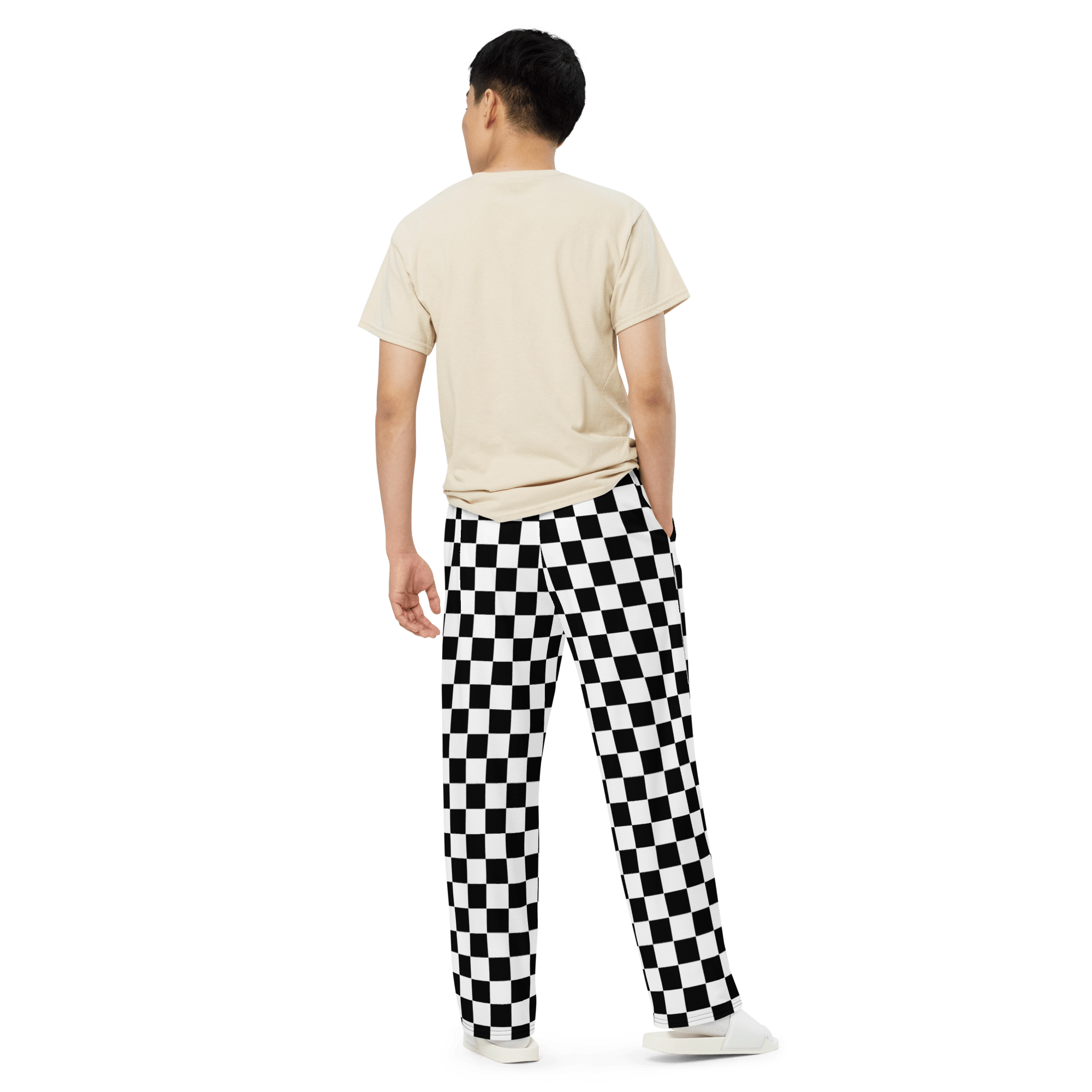 Classic Checkerboard Unisex Lounge Pants by Goth Cloth Co.