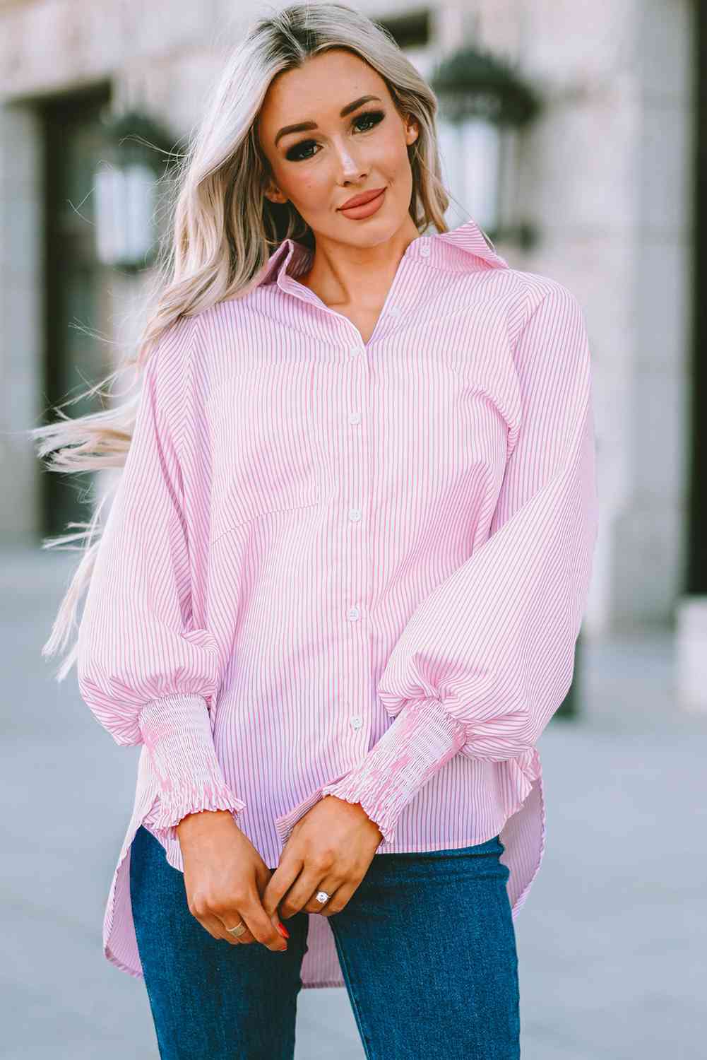 Fernanda Lantern Sleeve Shirt by ClaudiaG