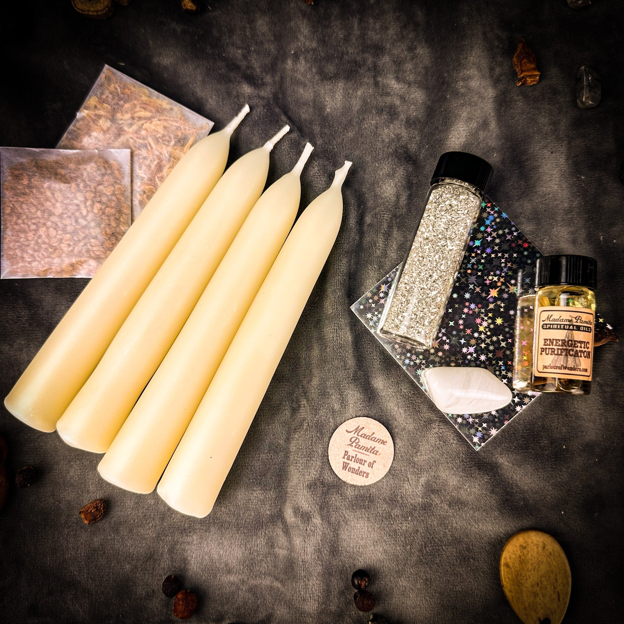Cleansing Candle Spell Booster Pack - Add Energetic Purification to Any Candle Spell Kit by Parlour of Wonders