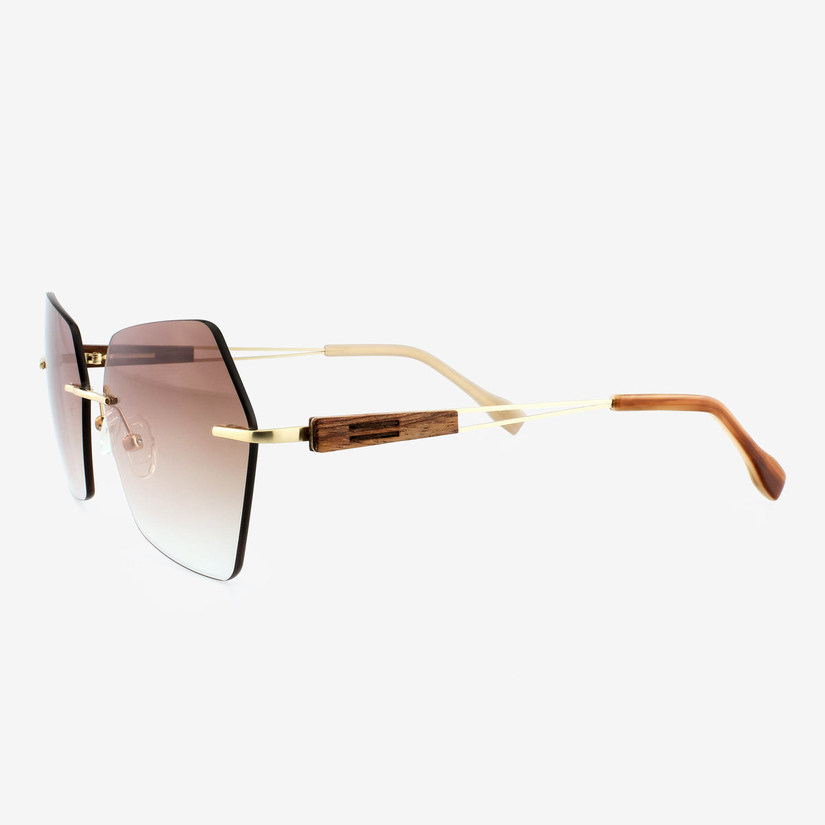 Cocoa - Metal & Wood Sunglasses by Tommy Owens