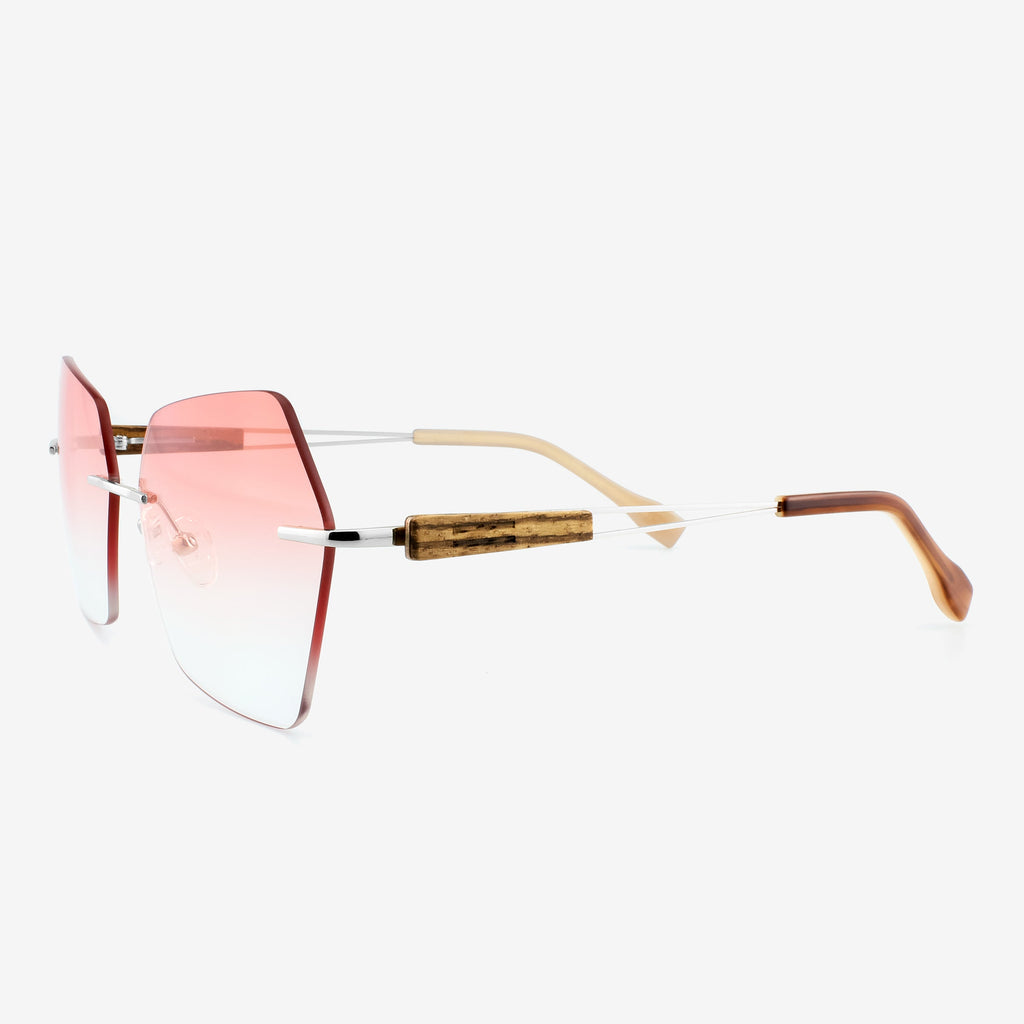 Cocoa - Metal & Wood Sunglasses by Tommy Owens