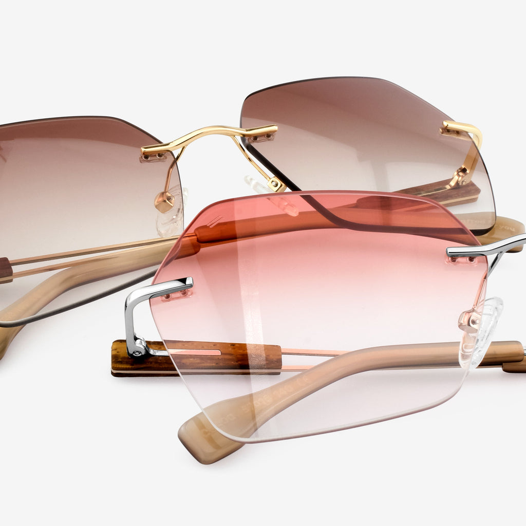 Cocoa - Metal & Wood Sunglasses by Tommy Owens