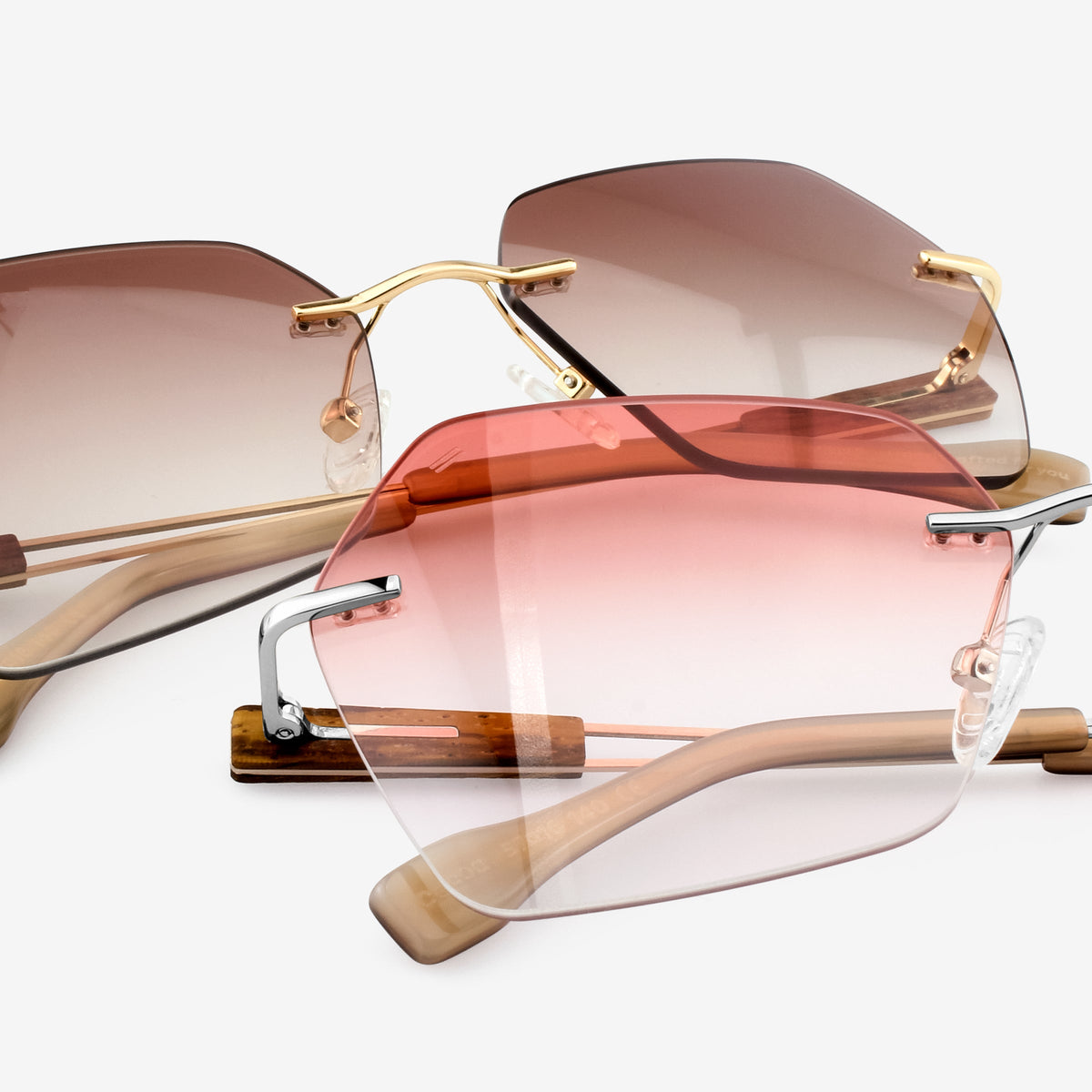 Cocoa - Metal & Wood Sunglasses by Tommy Owens