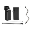 Collapsible, Portable, And Reusable Stainless Steel Drinking Straw With Case by DailySale