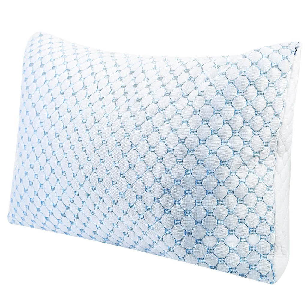 Cooling Memory Foam Pillow Ventilated with Cooling Gel Infused Memory Foam by DailySale