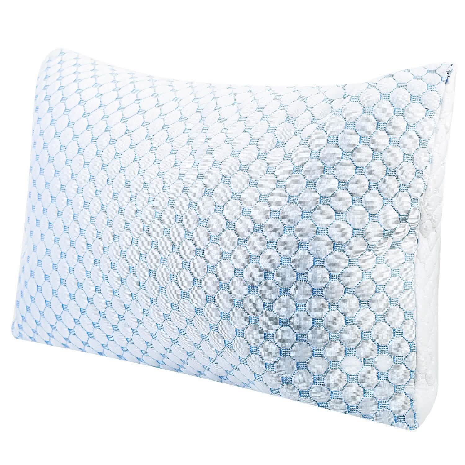 Cooling Memory Foam Pillow Ventilated with Cooling Gel Infused Memory Foam by DailySale