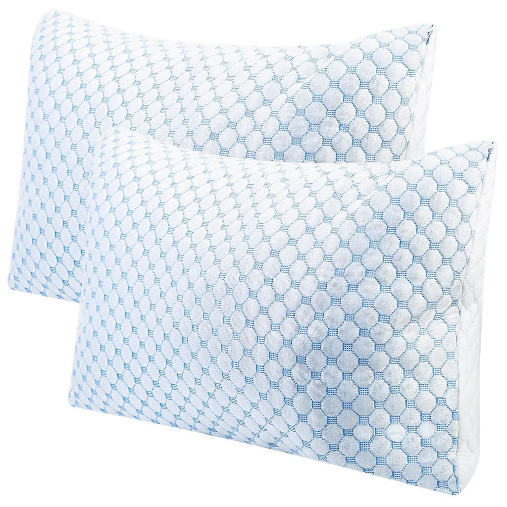 Cooling Memory Foam Pillow Ventilated with Cooling Gel Infused Memory Foam by DailySale