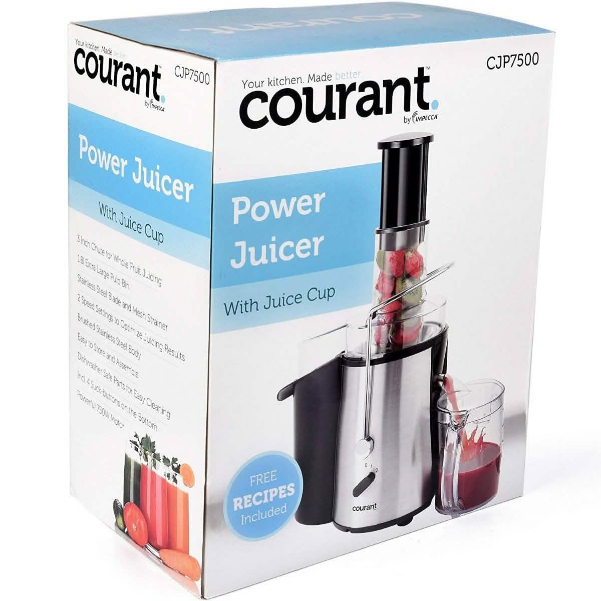 Courant Juice Extractor with 1.8L Extra Large Pulp Bin by DailySale