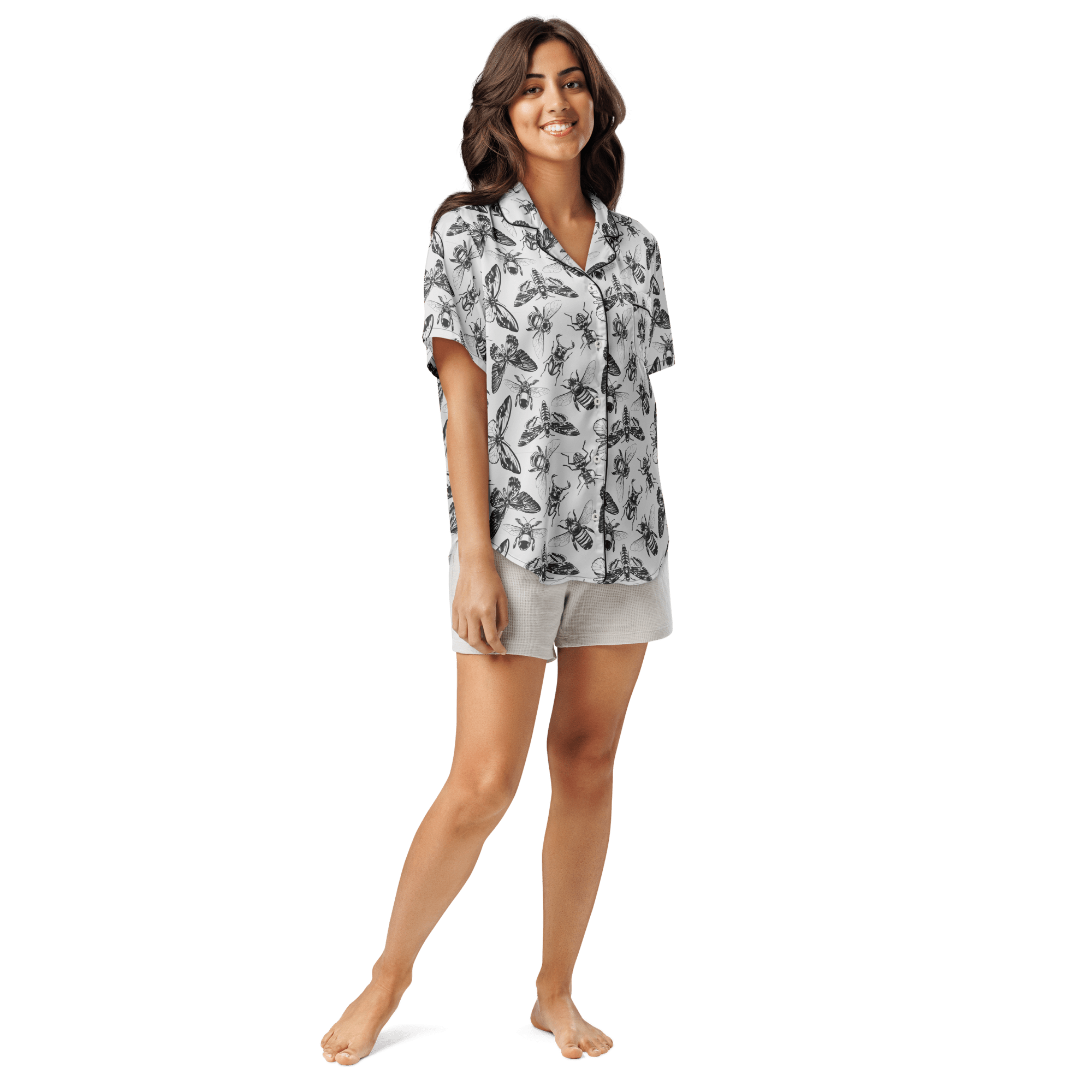 Crawly Couture Silky Pajama Top by Goth Cloth Co.